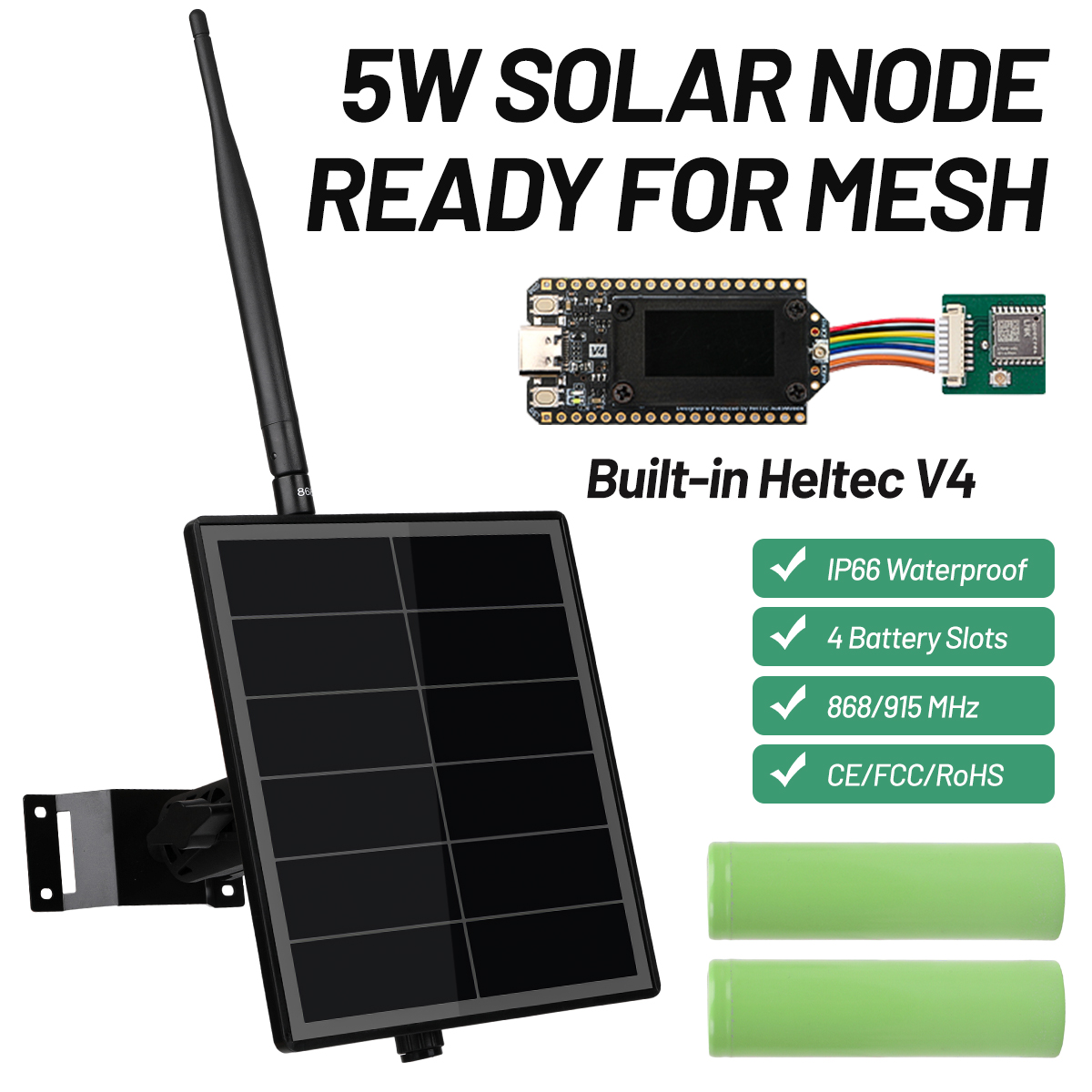 Smart Garden Esp32 - Nodo Solare MeshTastic per Esterni con