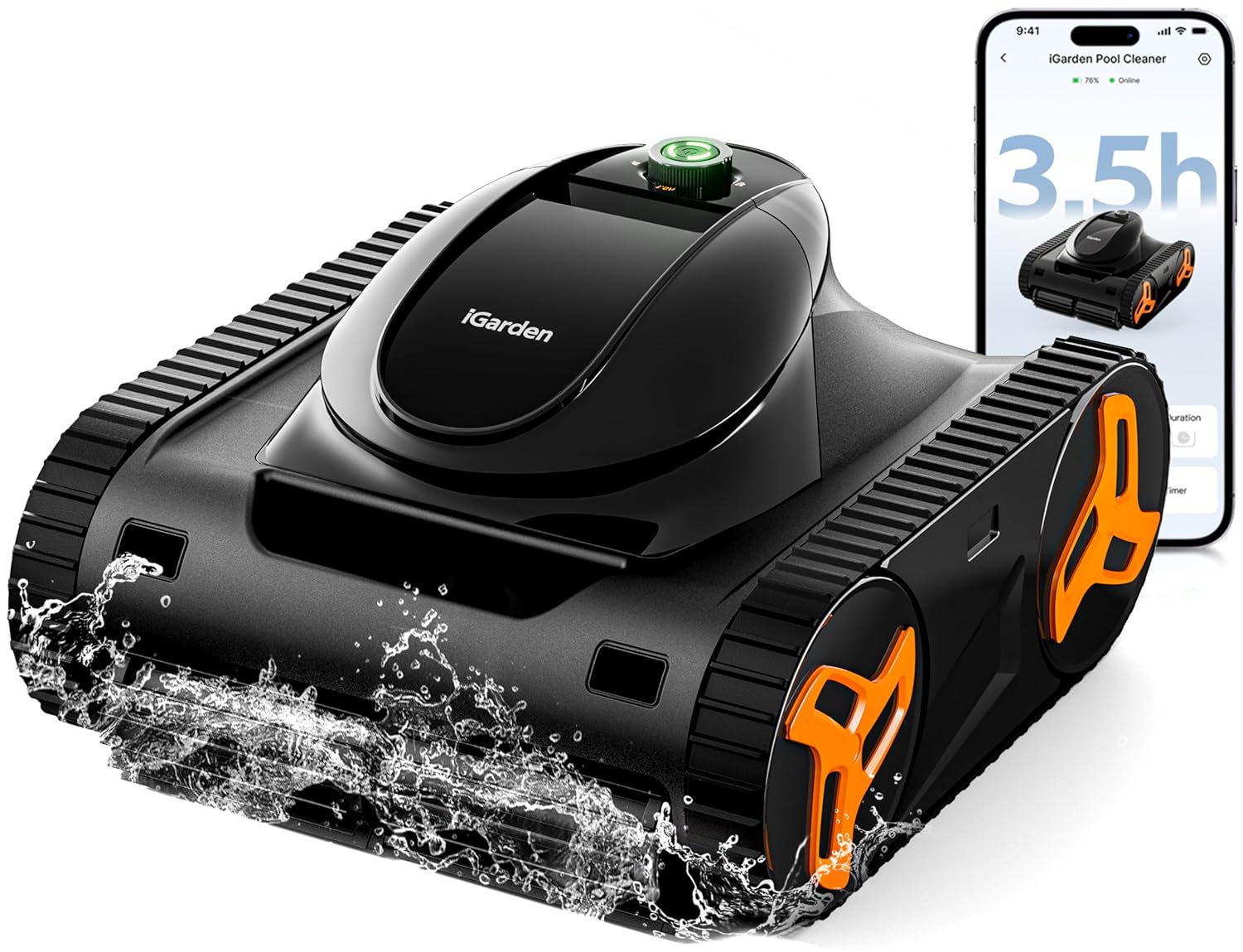 Smart Garden Usa - Robot Pulitore per Piscine Serie KN,