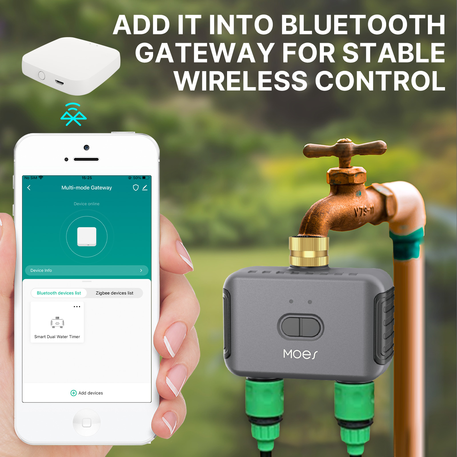MOES Bluetooth Smart Valvola d - Smart Garden Refill recensione e prezzo