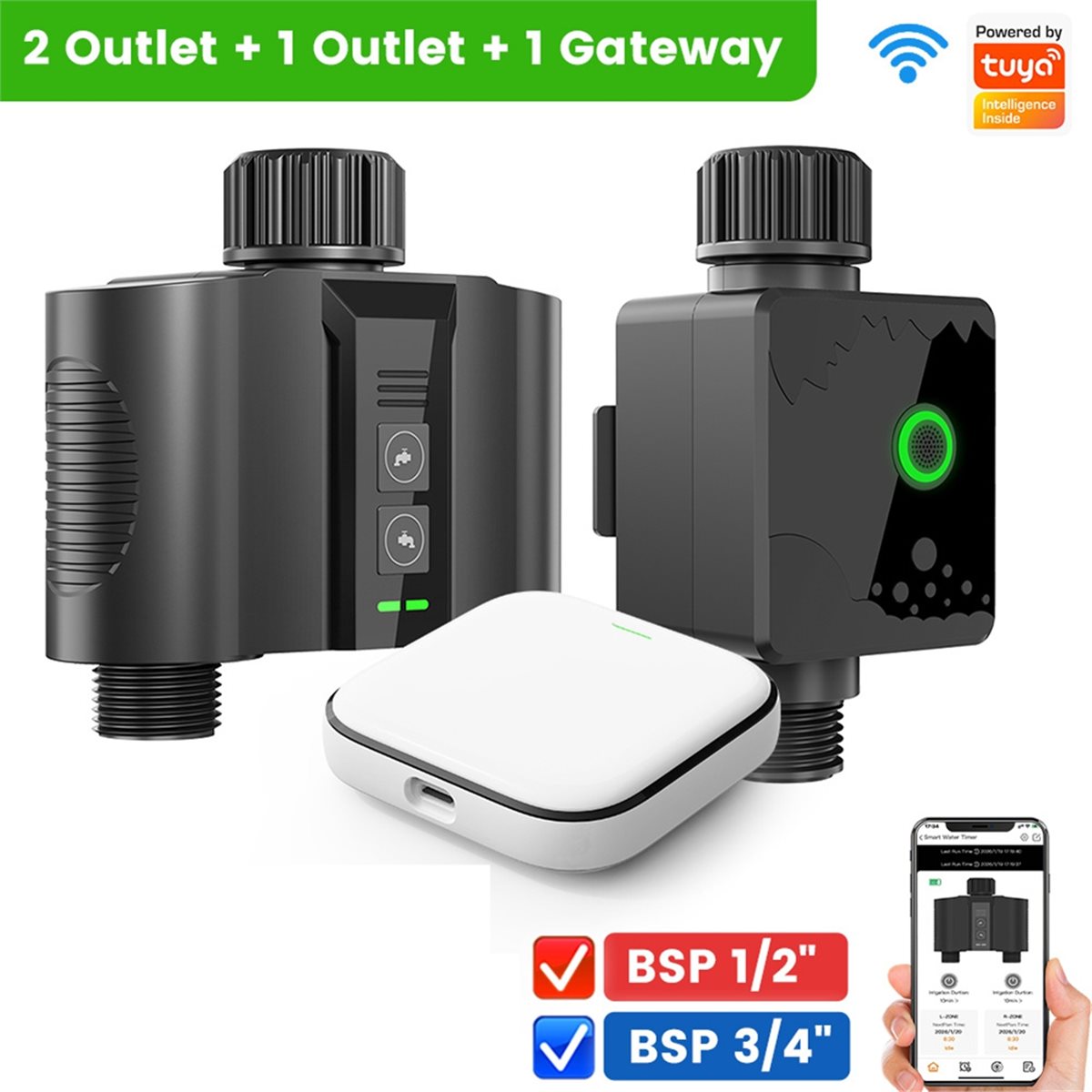 Y17A 1 Set Timer WiFi per Irri - Smart Garden Hose Valve recensione e prezzo
